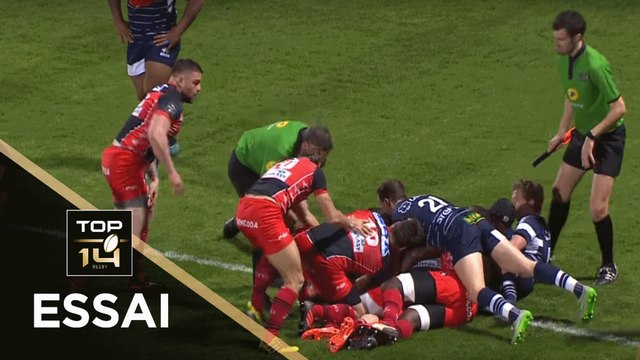 TOP 14 - Essai Maxime VEAU (USO) - Agen - Oyonnax - J23 - Saison 2017/2018