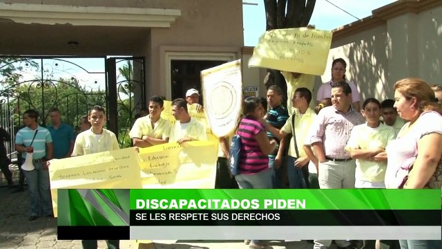 Discapacitados piden se les respete sus derechos