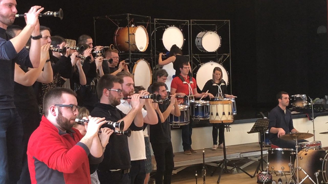 Répétition générale publique pour le bagad Karaez