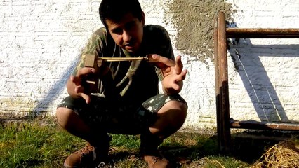 Como fazer fogo com Estilingue