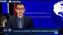 i24NEWS DESK | 15 killed as hockey team bus crashes in Canada | Sunday, April 8th 2018