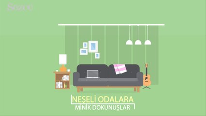 Neşeli odalara minik dokunuşlar
