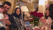 خلودي الصغيره في احضان الفنانه احلام وزوجها مبارك !! شوفو ردة فعلها