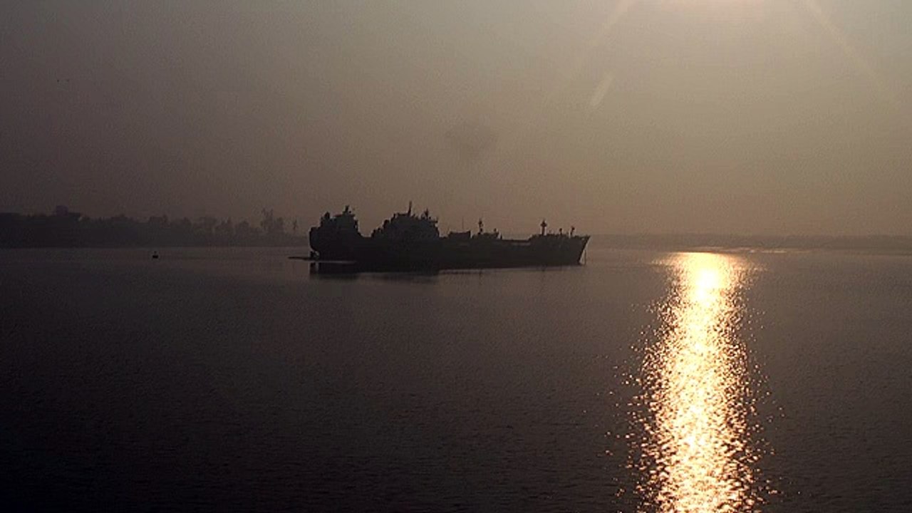 Sunrise Hariabhanga river Sundarbans
