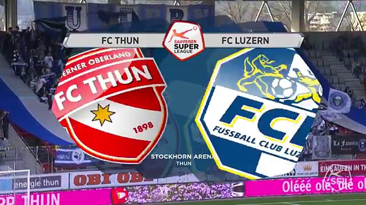 Thun 1:0 Luzern (Switzerland. Super League. 7 April 2018)