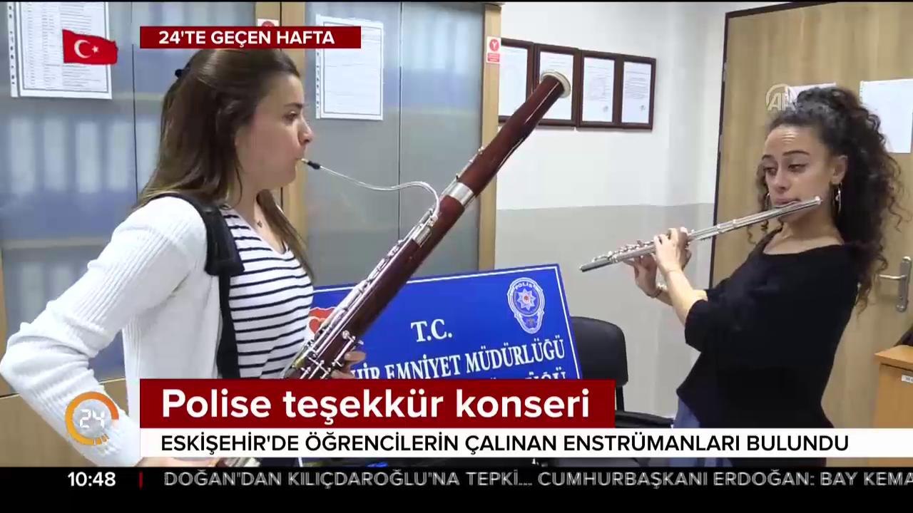 Polise teşekkür hediyesi