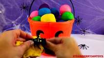 Minions Play Doh Shopkins My Little Pony Cars 2 Spiderman Halloween Surprise Eggs by StrawberryJamTo