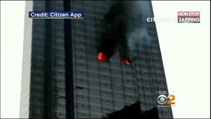 La Trump Tower ravagée par un incendie, les images chocs (Vidéo)