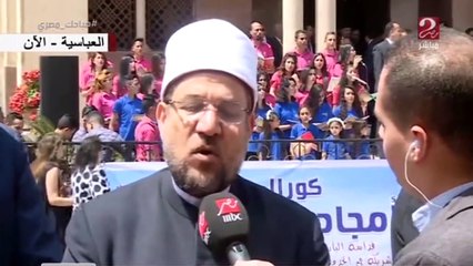 وزير الأوقاف حضرنا إلى الكاتدرائية لتهنئة البابا تواضروس والتأكيد على التعايش والمواطنة واللحمة بين المصريين