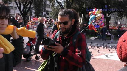 Una fascista de la República intenta echar a catalanes y Tabarnia de Pl. de Cataluña