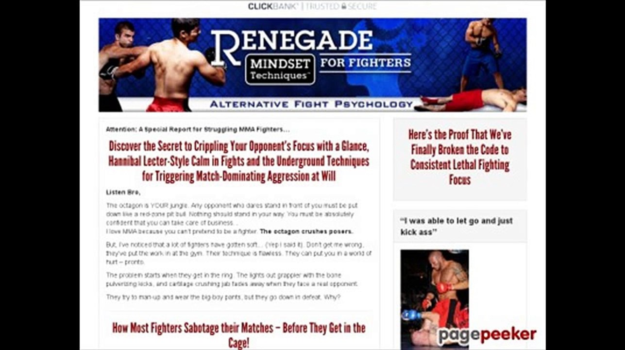 Renegade Mindset For Fighters