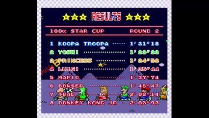 Super Mario kart Star cup 100CC Koopa
