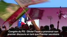 Premier discours d'O. Faure en tant que premier secrétaire du PS