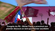 Premier discours d'O. Faure en tant que premier secrétaire du PS