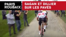 Sagan et Dillier sur les pavés - Paris-Roubaix 2018