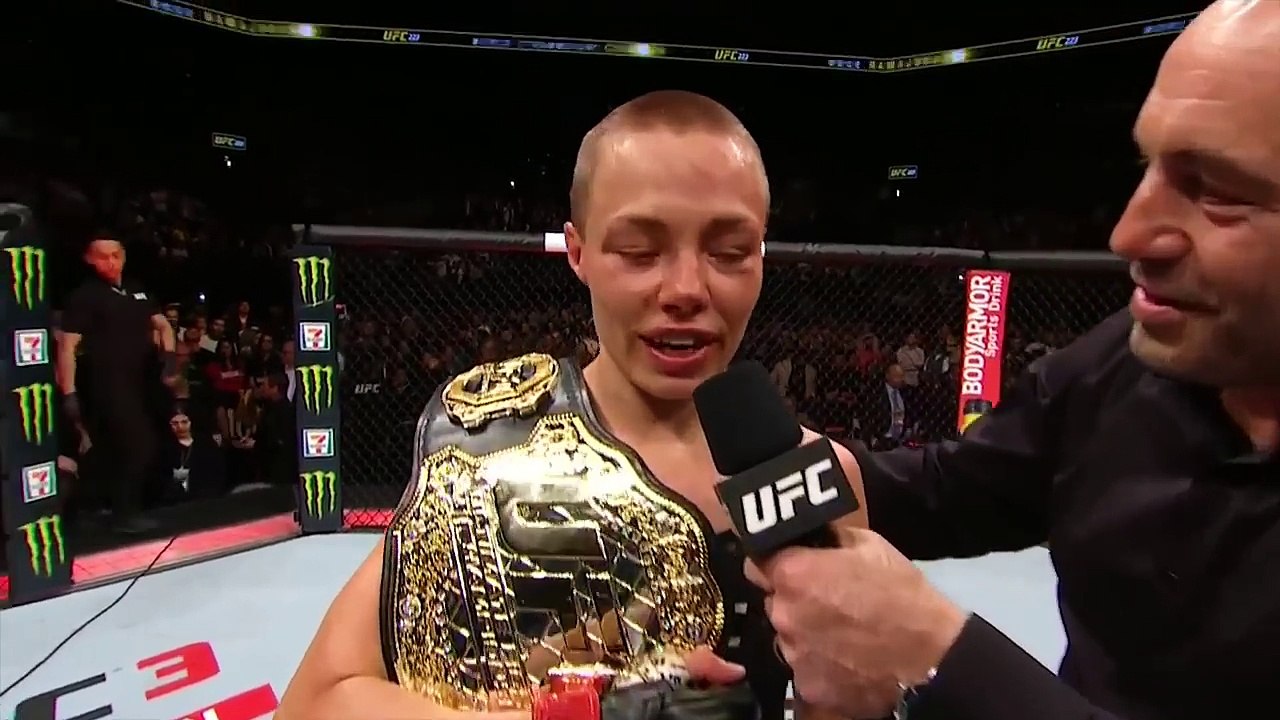 UFC 223_ Rose Namajunas Octagon Interview