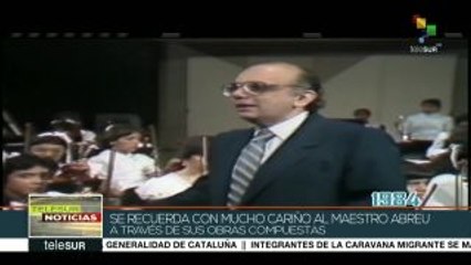 Venezuela: más de 10 mil músicos homenajearon a José Antonio Abreu