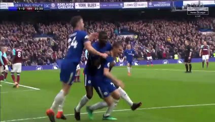 César Azpilicueta Goal HD Chelsea 1-0 West Ham 08.04.2018