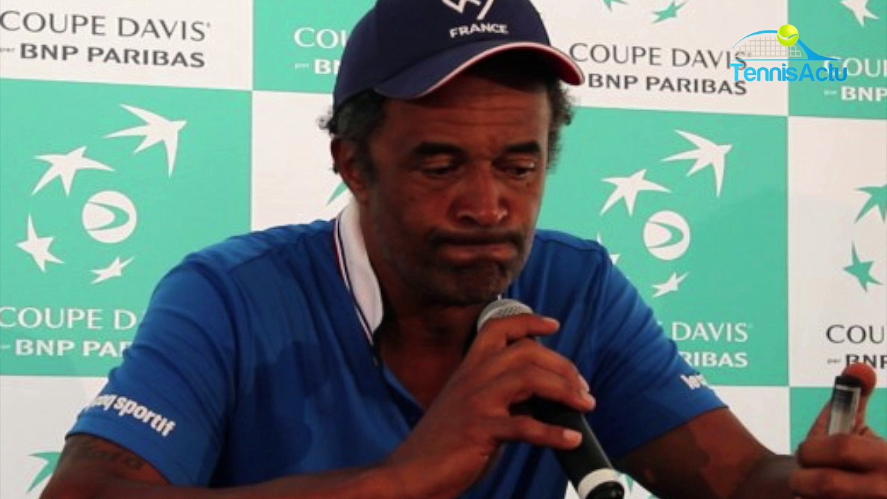 Coupe Davis 2018 - Yannick Noah et son coup de gueule : "Je suis enragé, je veux mobiliser"