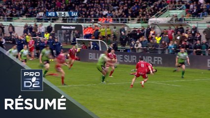 PRO D2 - Résumé Montauban-Dax: 30-20 - J29 - Saison 2017/2018