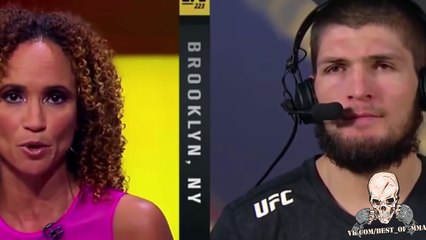 ХАБИБ НУРМАГОМЕДОВ ПОСЛЕ БОЯ С ЯКВИНТОЙ НА UFC 223