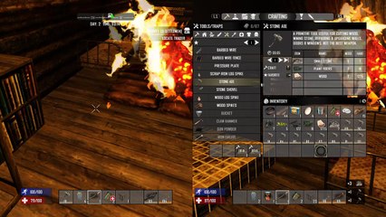 7 Days to Die - Day 2: Meet the neighbours (Split screen co-operative)