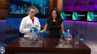 Silver Christmas Ornaments with Chemistry, Discovery Channel with Jeff Vinokur