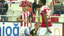 Dark-blonde Turkish footballer Ziya Erdal bulging