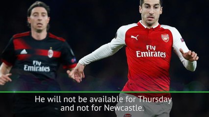 Download Video: Wenger provides promising update on injured Mkhitaryan