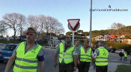 Entrada espectacular de La Legión con «dos cojones» en Palafolls (Barcelona)
