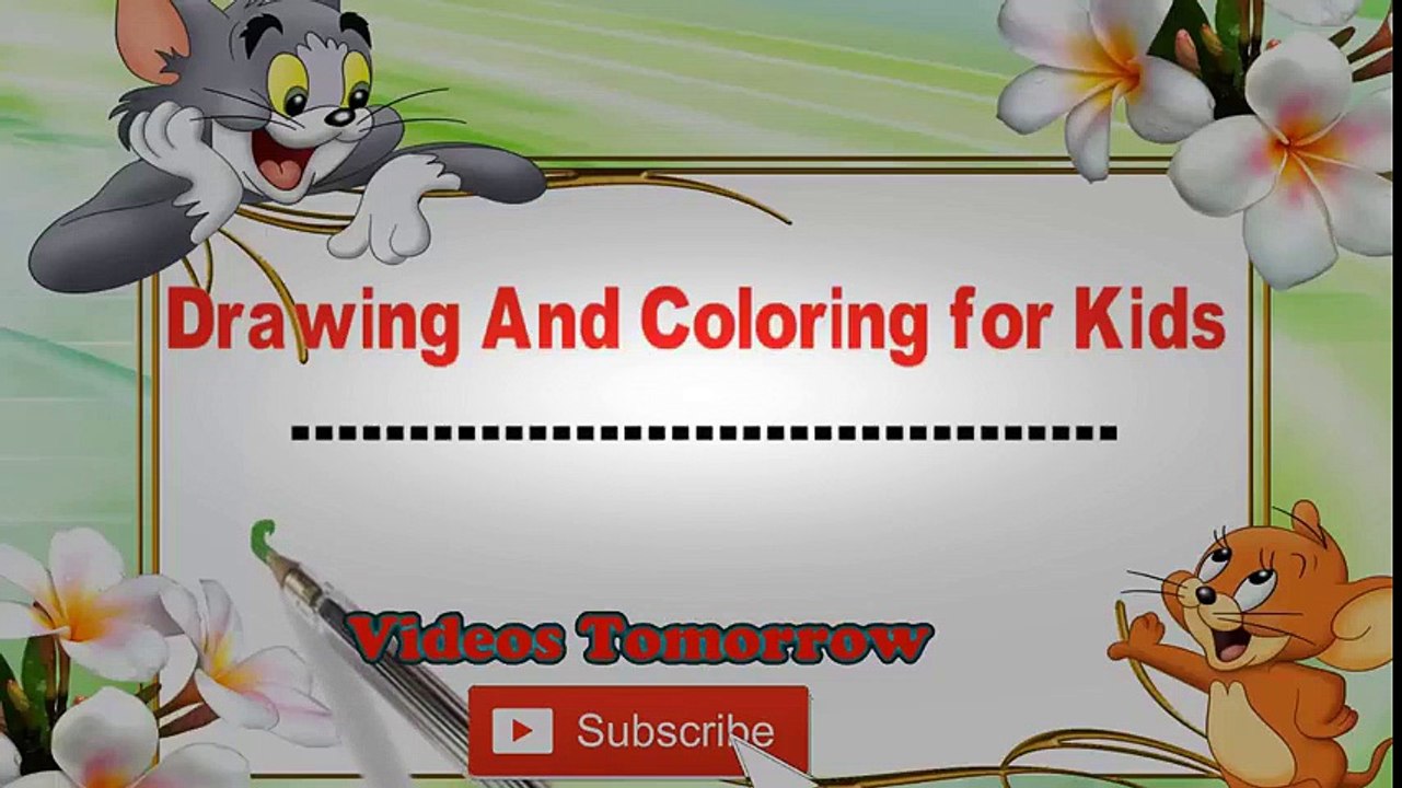 Draw and color videos for kids  Draw Vehicles, Car, Bus - Learn Colors - Coloring Pages| Coloring P | Educational child channel
