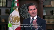 Peña Nieto pide a Trump que dirija su 