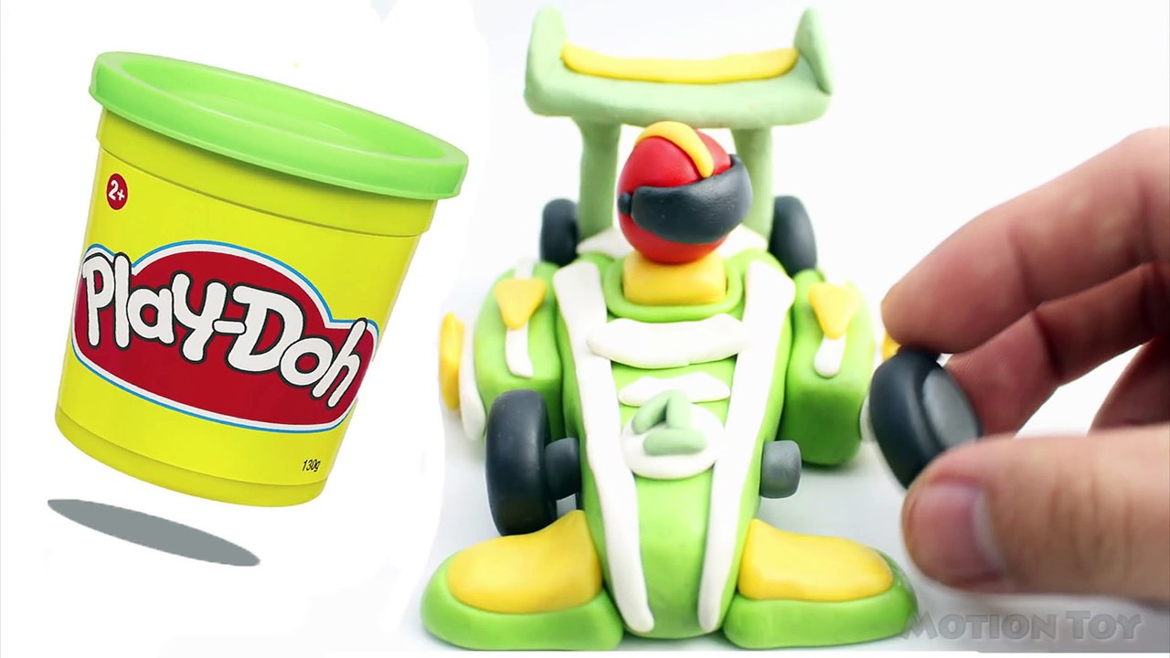 Car Racing For Kid Play Doh Stop Motion Animations Cartoons Videos For Kids