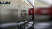 Se desata un voraz incendio en un centro comercial de la ciudad rusa de Kémerovo