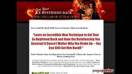 Get Your Boyfriend Back NOW