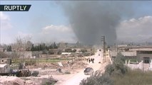 Siria: Civiles continúan huyendo por el corredor humanitario de Guta Oriental