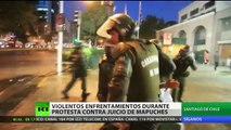 La Policía chilena detiene a cinco manifestantes durante una protesta mapuche