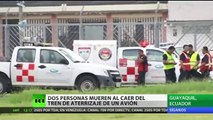 Dos polizones peruanos mueren tras caer de un avión en el aeropuerto ecuatoriano de Guayaquil