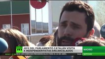 El presidente del Parlamento catalán visita a los independentistas encarcelados