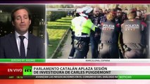 Cataluña: Tensión entre manifestantes y Mossos d'Esquadra en las inmediaciones del Parlamento