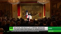 Macron promete aumentar el control de los medios porque 
