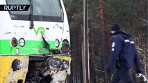 Al menos cuatro muertos tras un choque entre un tren y un camión militar en Finlandia