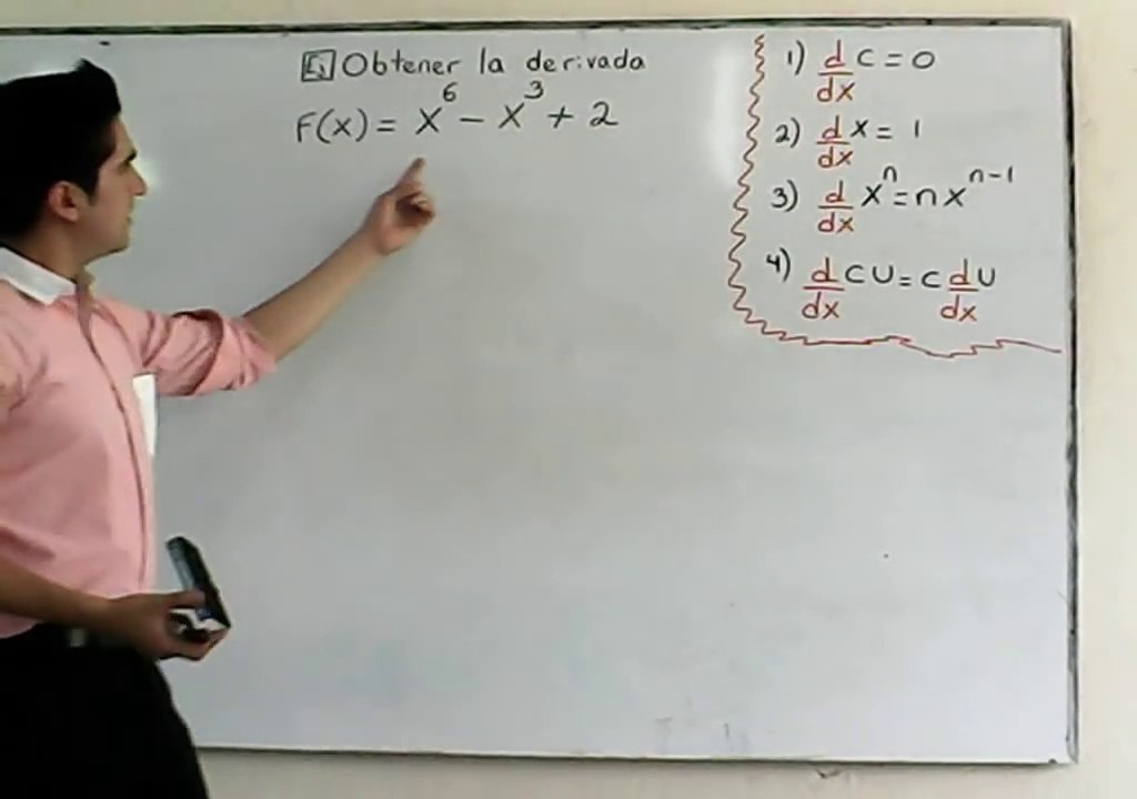 Derivadas por fórmulas Ejercicio 1