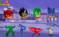 Wrong Heads PJ Masks Catboy Owlette Gekko Luna Girl Romeo Finger Family Nursery Rhymes Disney