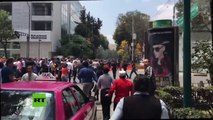 Momentos de pánico en Ciudad de México durante el devastador terremoto de 7,1
