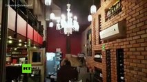 Así se vivió el temblor en el interior de un restaurante en México