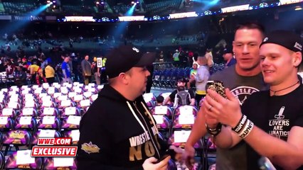 John Cena takes his seat at WrestleMania as a fan- WrestleMania Exclusive, April_HD