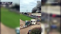 Primeras imágenes de la explosión cerca del aeropuerto de Londres-Southend