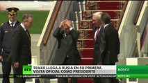 El presidente Temer llega a Rusia en su primera visita oficial