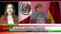 Angela Merkel es recibida por Peña Nieto en México en el marco de su visita a la región